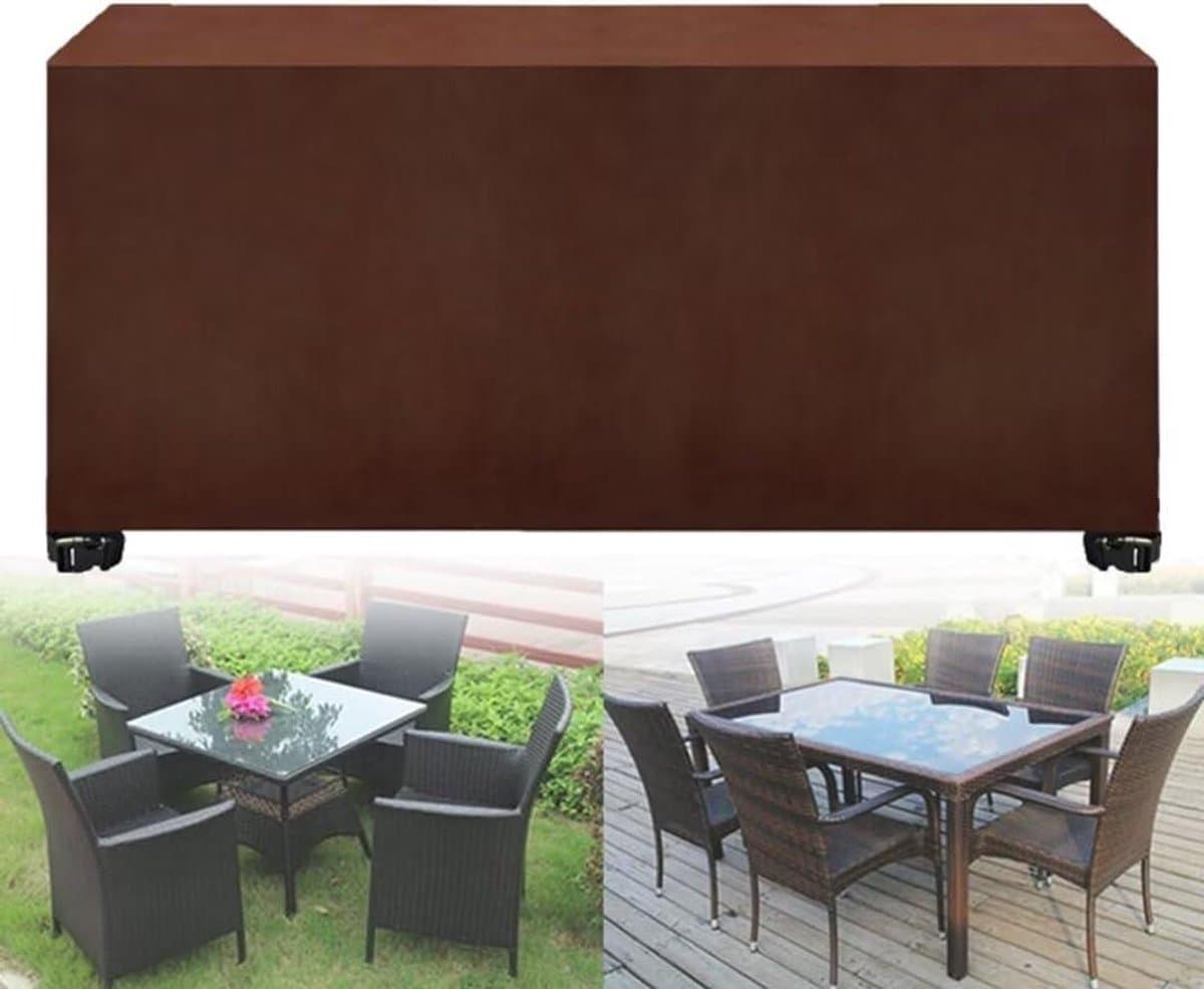 Tuinmeubelhoes - Tafel Stoel Cover - Bescherming Buitenmeubels - Waterdicht 420D Oxford - 90x90x90cm - Bruin