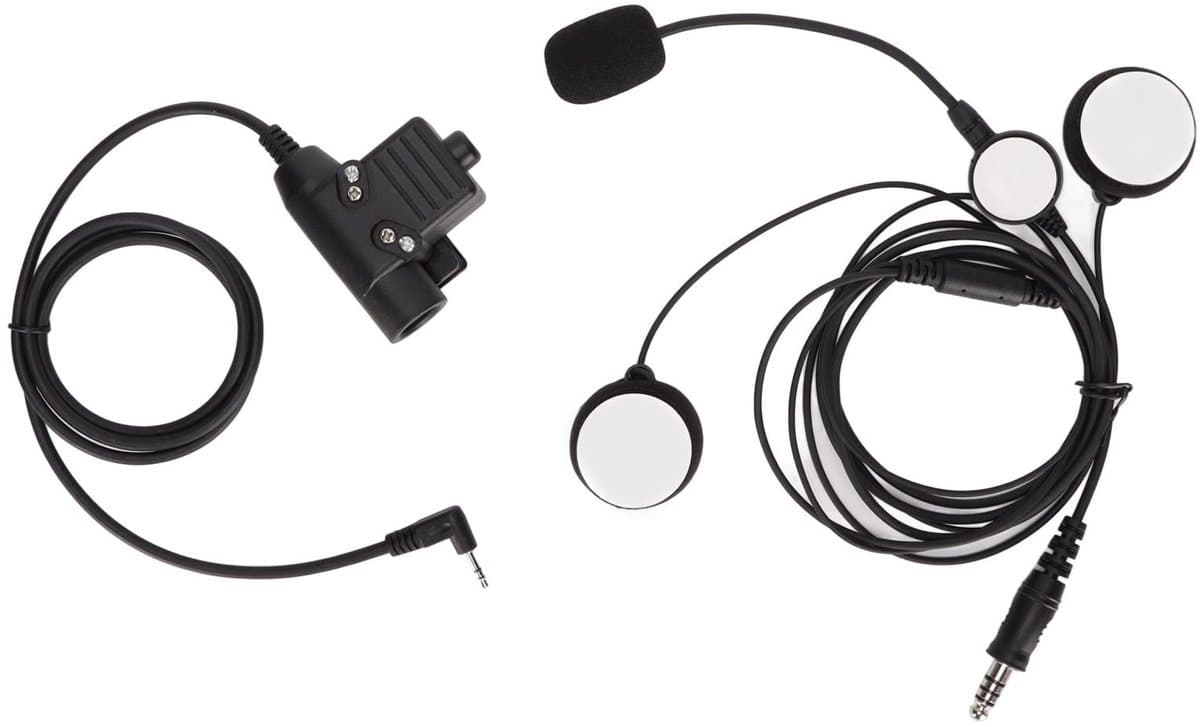 Allecto - Motorhelm Headset U94 - Ruisonderdrukking - 7.1mm - Stereogeluid - Hoofdtelefoon - Geschikt voor T5428 en T80 - Militaire jachthelm