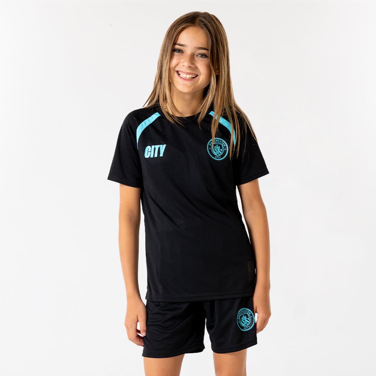 Manchester City Voetbaltenue Uit 2025-2026 - Voetbal Tenue Kinderen - Shirt en Broekje - Jongens en Meisjes -- Maat 116