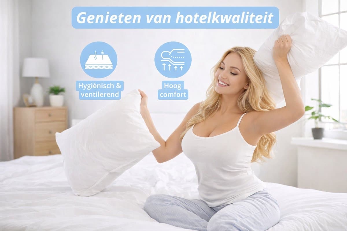 Kikishop Topdekmatras 150x200 – 5 cm HR Koudschuim – Afritsbaar & Wasbaar – CertiPUR® Gecertificeerd – Medium Hardheid – Comfort Matrastopper