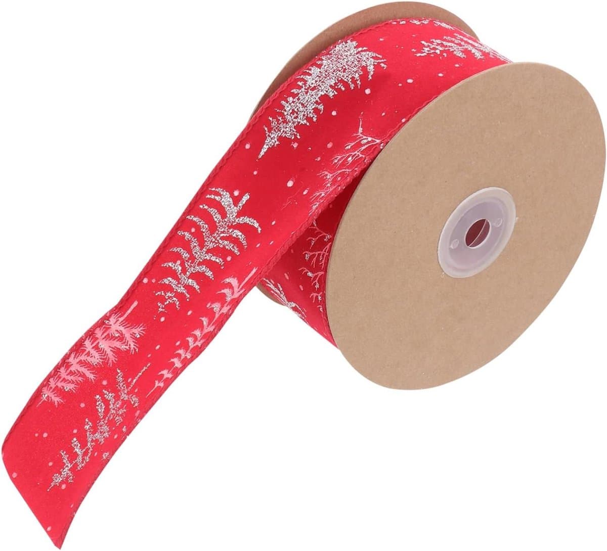 Kerst Lint - Geprint Jute - Huis Decoratie - Met Kerstprint - 10 Meter - Diverse Kleuren