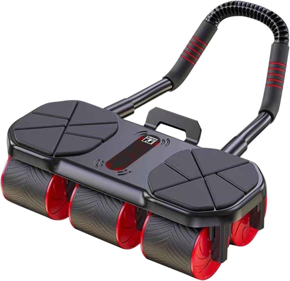 Buikspierwiel - Core trainer - Krachtige core training - Stille rebound technologie - 36 x 42 x 22 cm - Rood/zwart