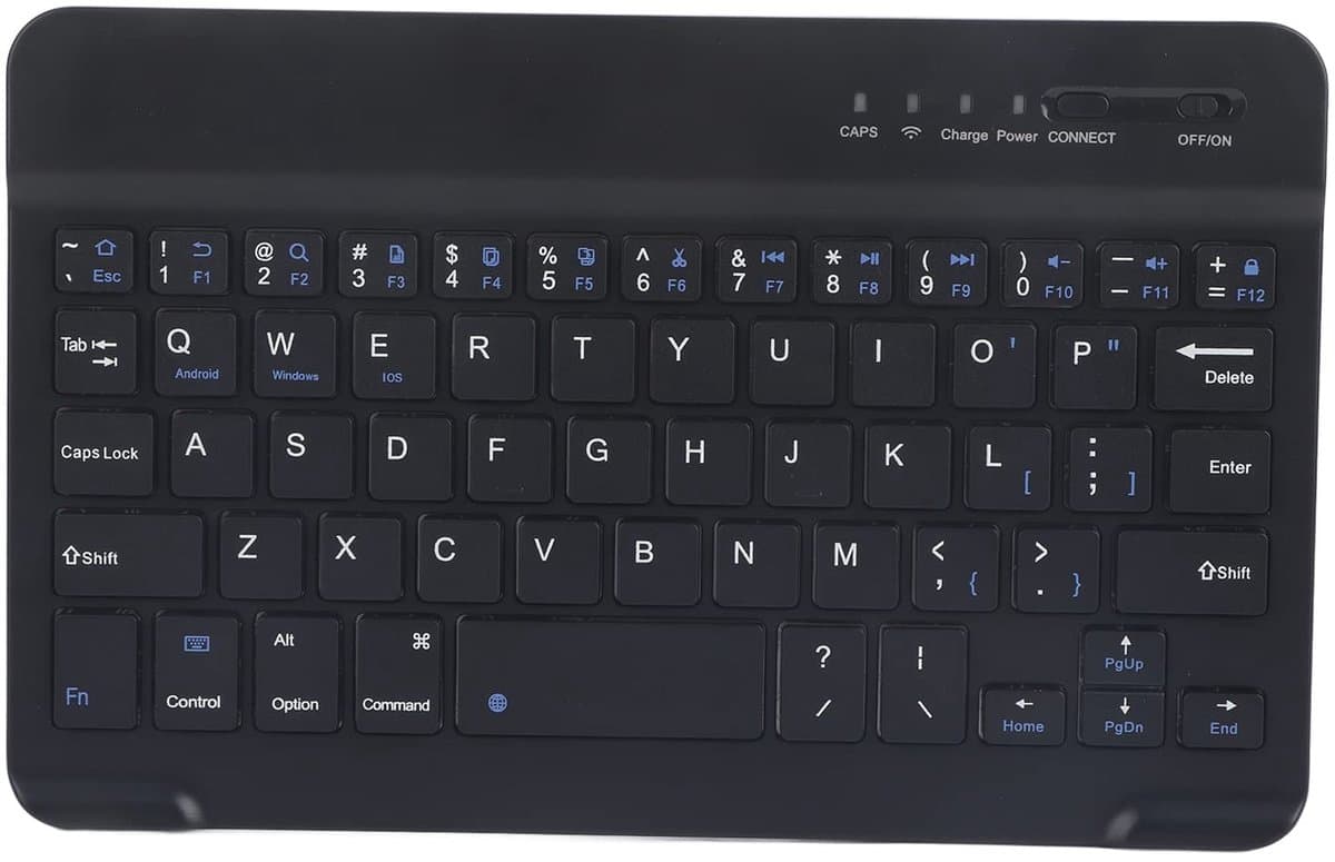 Dailygoods - Draadloos Keyboard - Aluminium - Ultra-slim - Voor Laptop en Desktop - 7-8 Inch