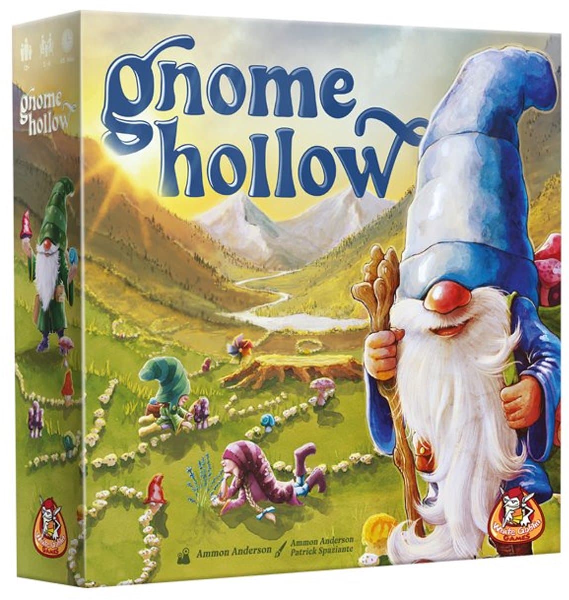White Goblin Games - Gnome Hollow - familiespel - 2 tot 4 spelers - 45 minuten - Vanaf 12 jaar