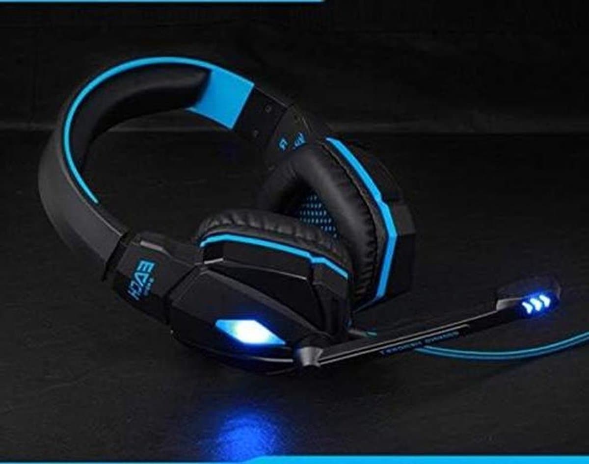 Gaming Headset - Microfoon Koptelefoon - Online Gaming - Universele USB - 10 x 10 x 5 cm - Blauw