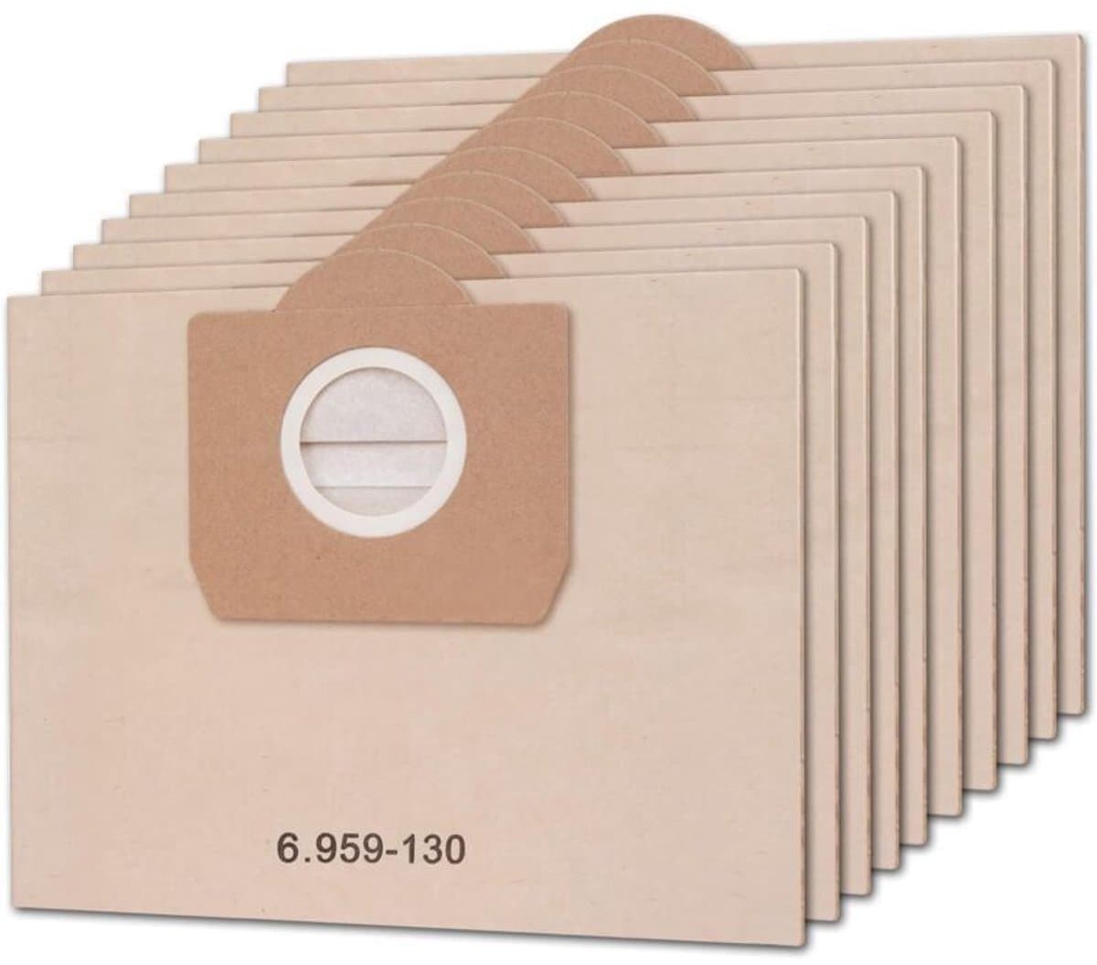 Stofzuigerzakken Geschikt voor Artraise WD3 (6.959-130.0), verpakking van 15 premium stofzuigerzakken Geschikt voor papieren filters, Geschikt voor Kärcher MV3 WD3P.