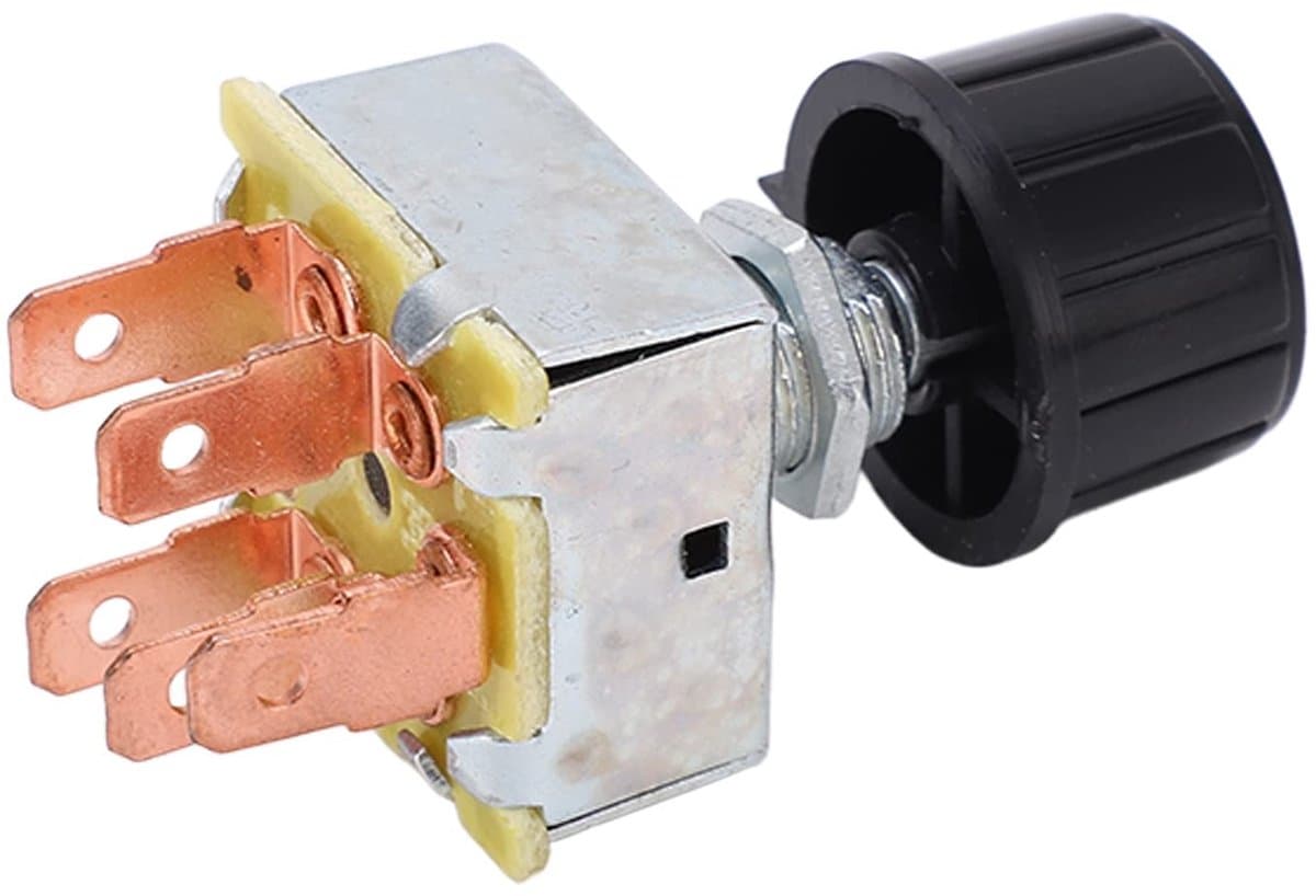 Dailygoods - Universele AC Blower Switch - 3-Speed Airconditioning Schakelaar - Vervangingsschakelaar - Geschikt voor Auto - Gebruiksvriendelijk - Hog