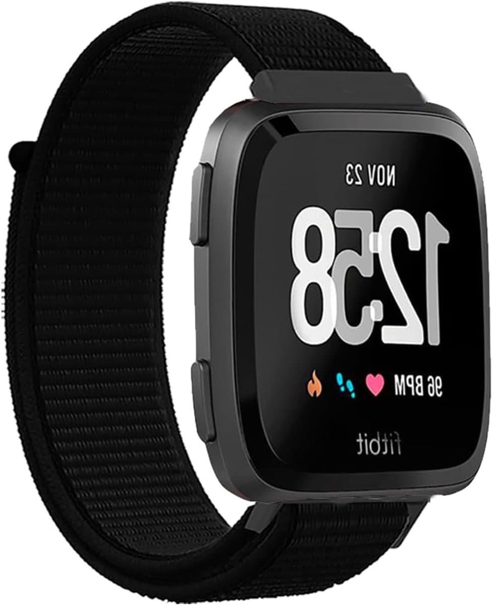 Ademend Sportarmband voor Fitbit Versa 2/Lite/SE, Nylon Vervangband voor Comfort en Stijl