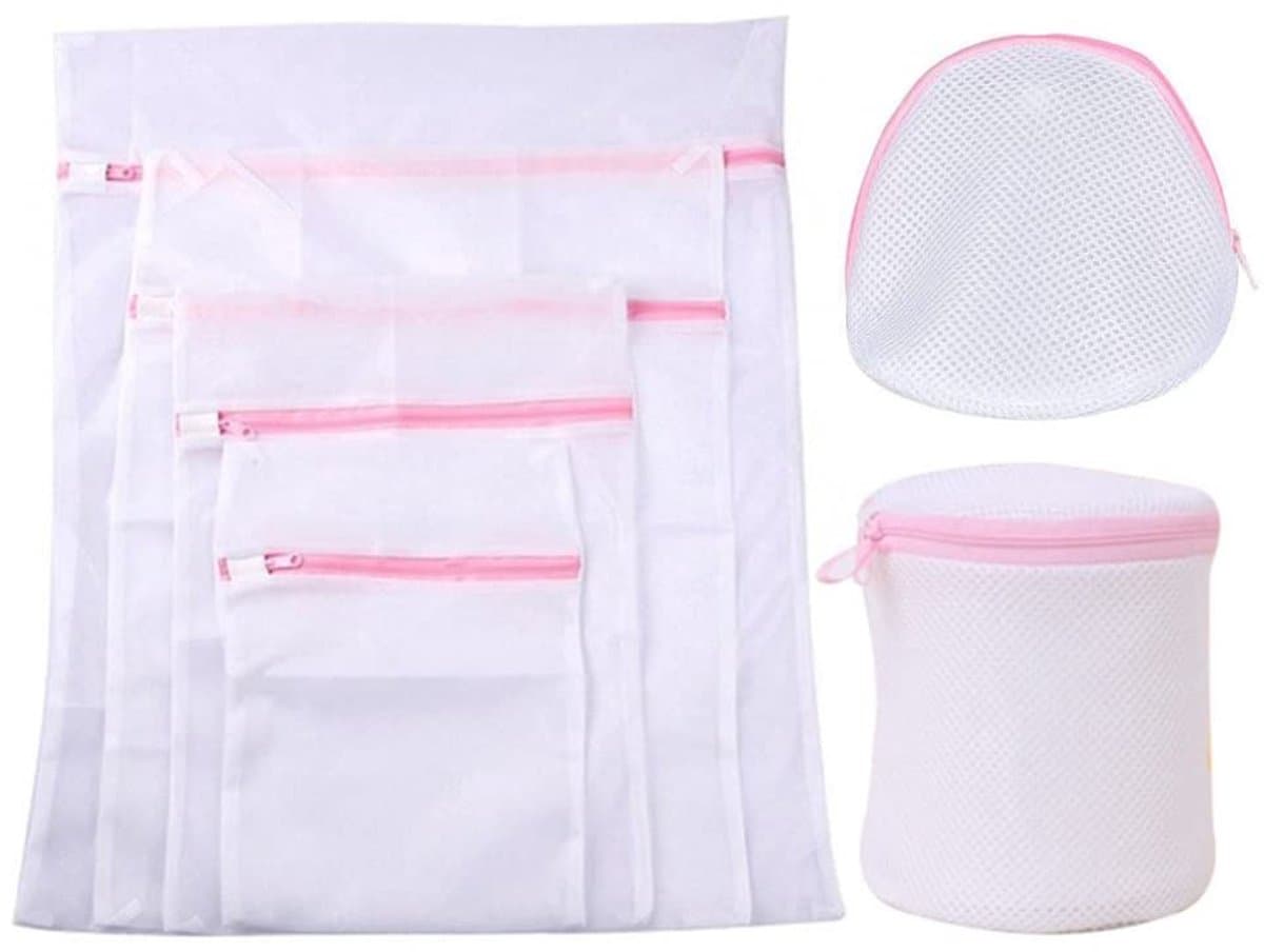 Jhubersproducts - Mesh Waszakken Set - 7-delige set voor delicate kleding - Duurzaam en herbruikbaar - Bescherming tijdens het wassen - Ideaal voor li
