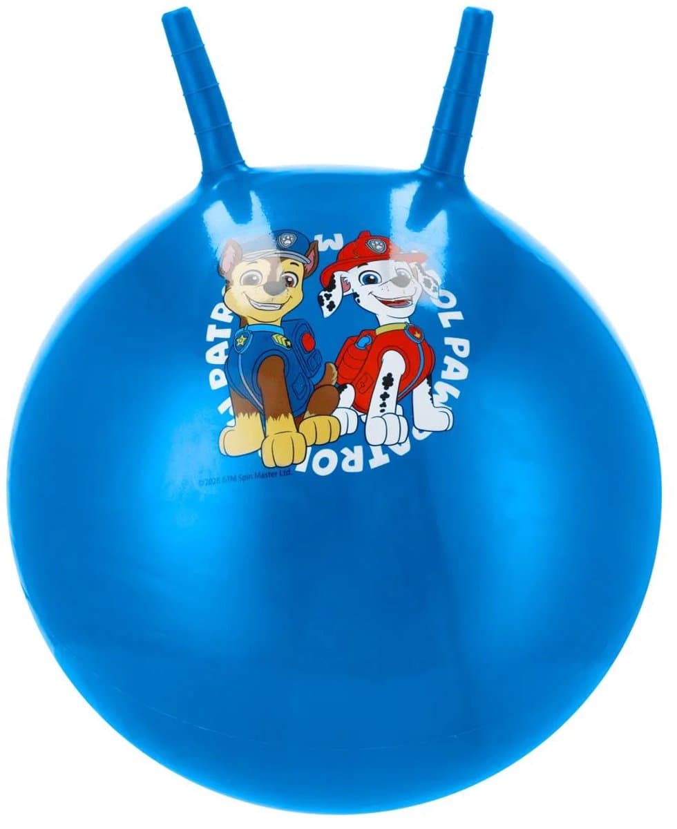 LUPILU Skippybal Paw patrol Blauw met 2 handvatten - + 1,5 jaar - 45 cm - inclusief handpomp