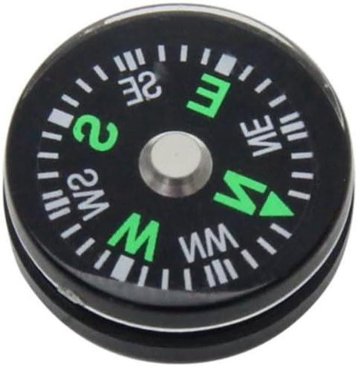 Mini Kompas Set - Zak Kompas - Buiten Navigatie - Compact Ontwerp - 20 mm Diameter - Zwart