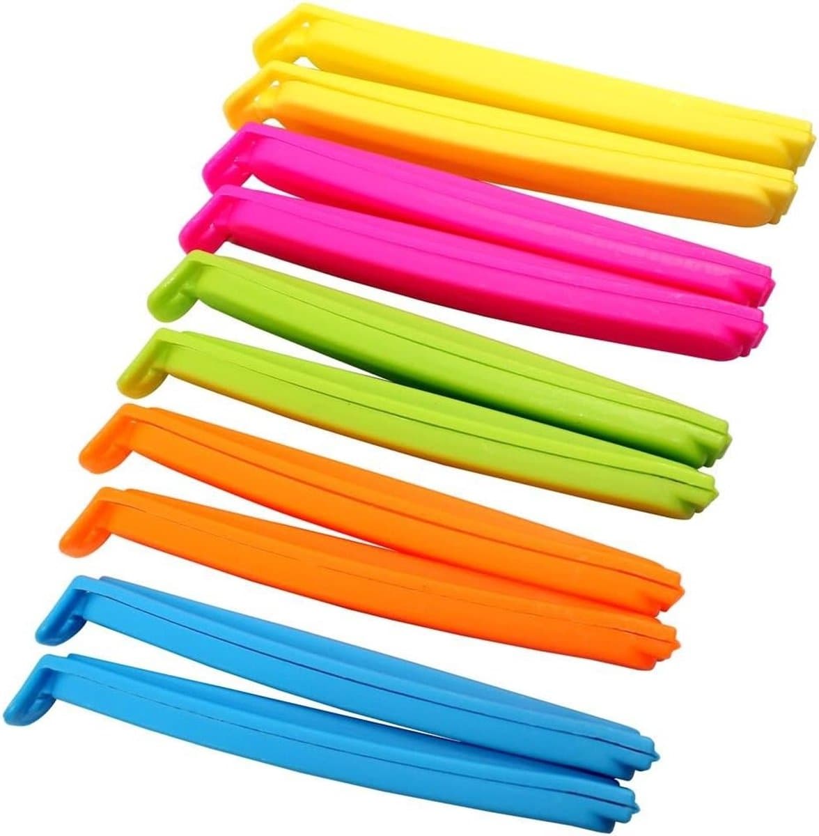 20 Stuks Voedsel Sluitclips voor Keuken, Ideaal voor het Afsluiten van Zakjes, 11.5 cm, Diverse Kleuren