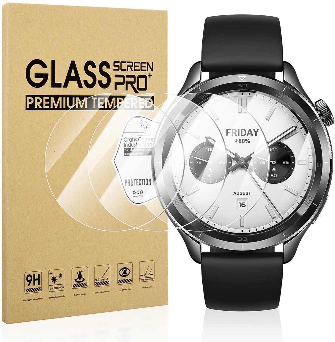 Dailygoods - 4 Pack Schermbeschermer voor Xiaomi Smartwatches