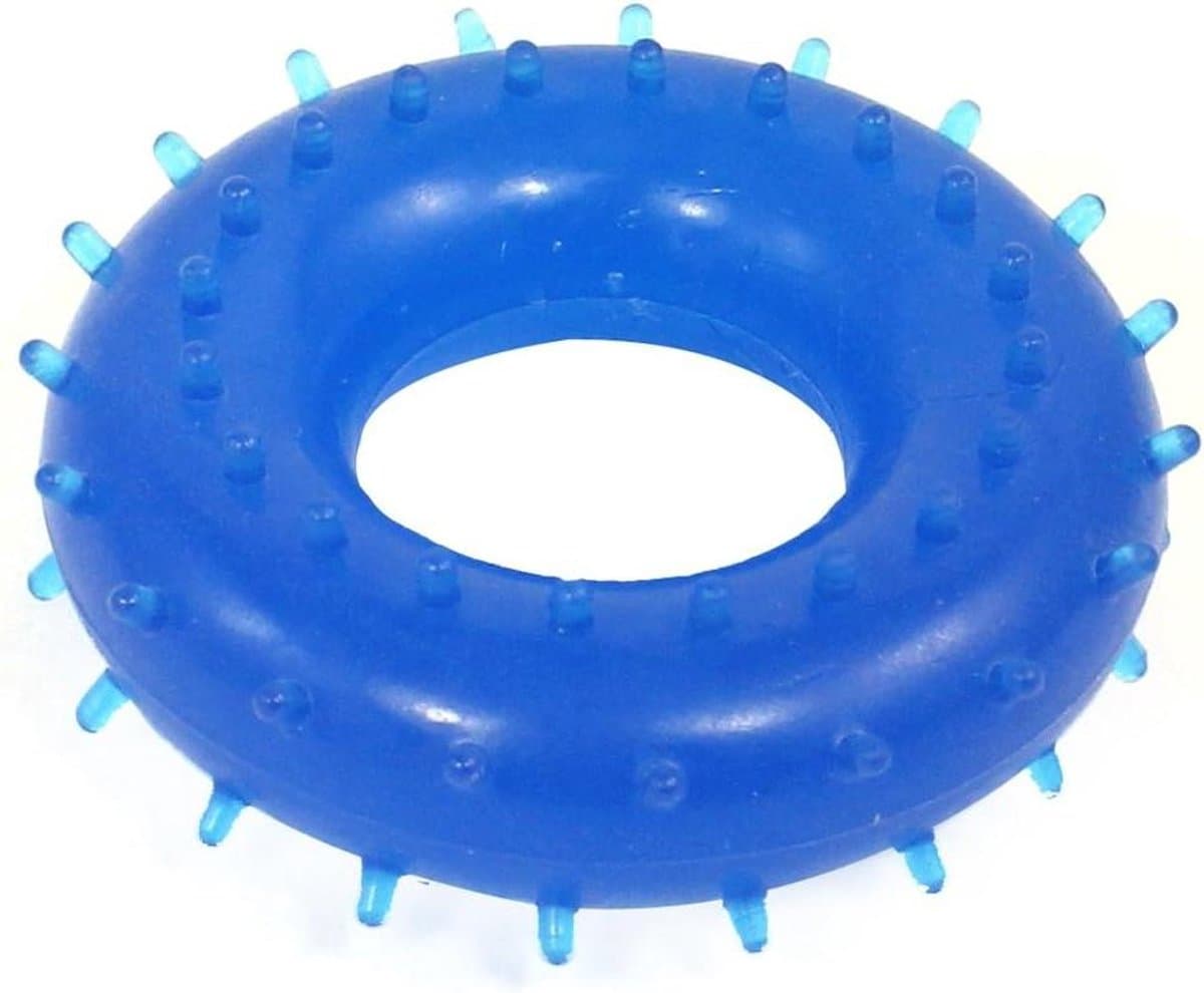 Vinger Trainer Ring - Hand Oefening - Stress Verlichten - Zacht Plastic Materiaal - 7 x 2 cm - Blauw