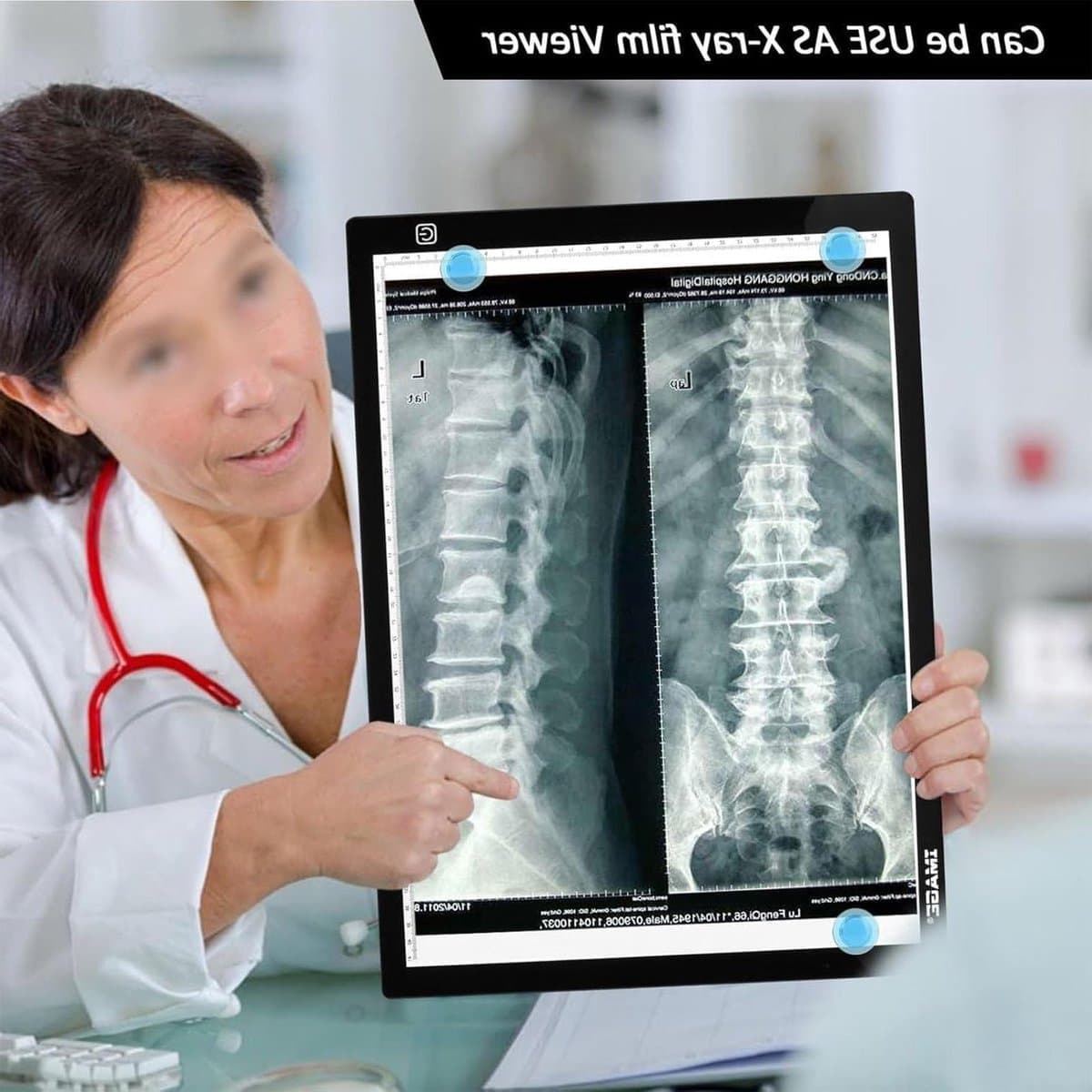 Tekentafel Lichtbak - Acryl Paneel - Creatief Tekenen - Traploos Dimbaar - A2 Formaat - Wit