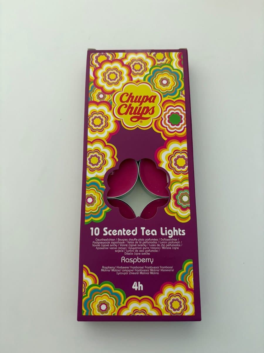 Chupa Chups Waxinelichtjes met geur 10 stuks - Raspberry