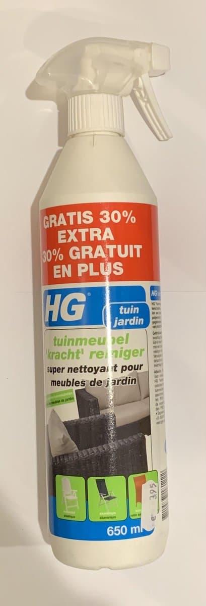 HG tuinmeubelreiniger krachtig schoonmaken 500ml + 30% extra.