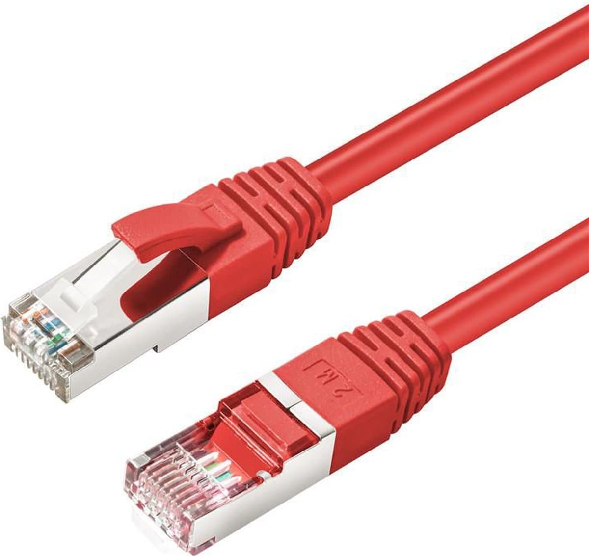 Microconnect MC-SFTP6A03R netwerkkabel Rood 3 m Cat6a S/FTP (S-STP)