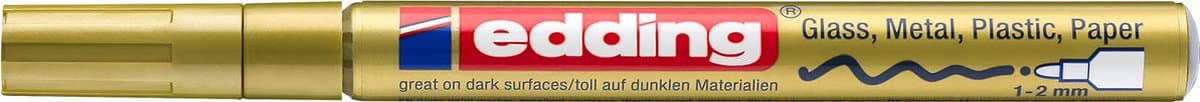 Edding EDD-751-053 glanslakmarker 751 CREATIVE goud