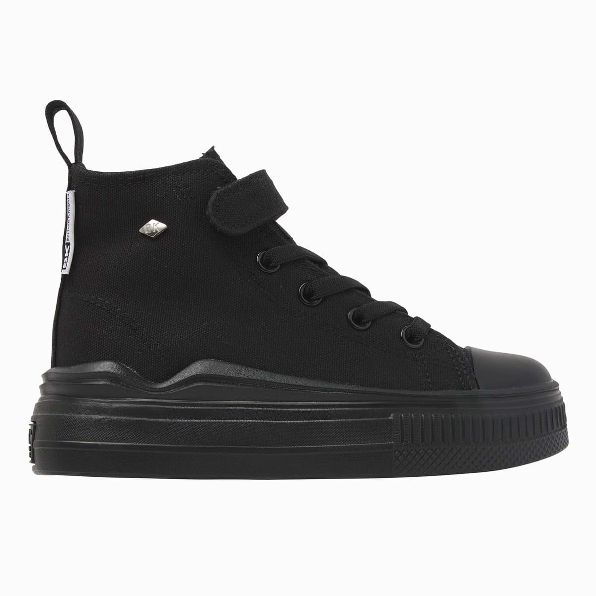 British Knights - Kaya Flow Mid Meisjes Sneakers Hoog - Maat 32 - Zwart - Katoen - Meiden Schoenen