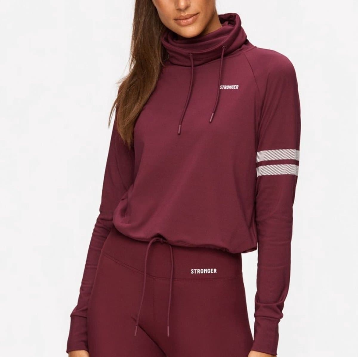 Stronger - Signature Turtleneck - Sportvest - Dames - Rood - Maat XXL