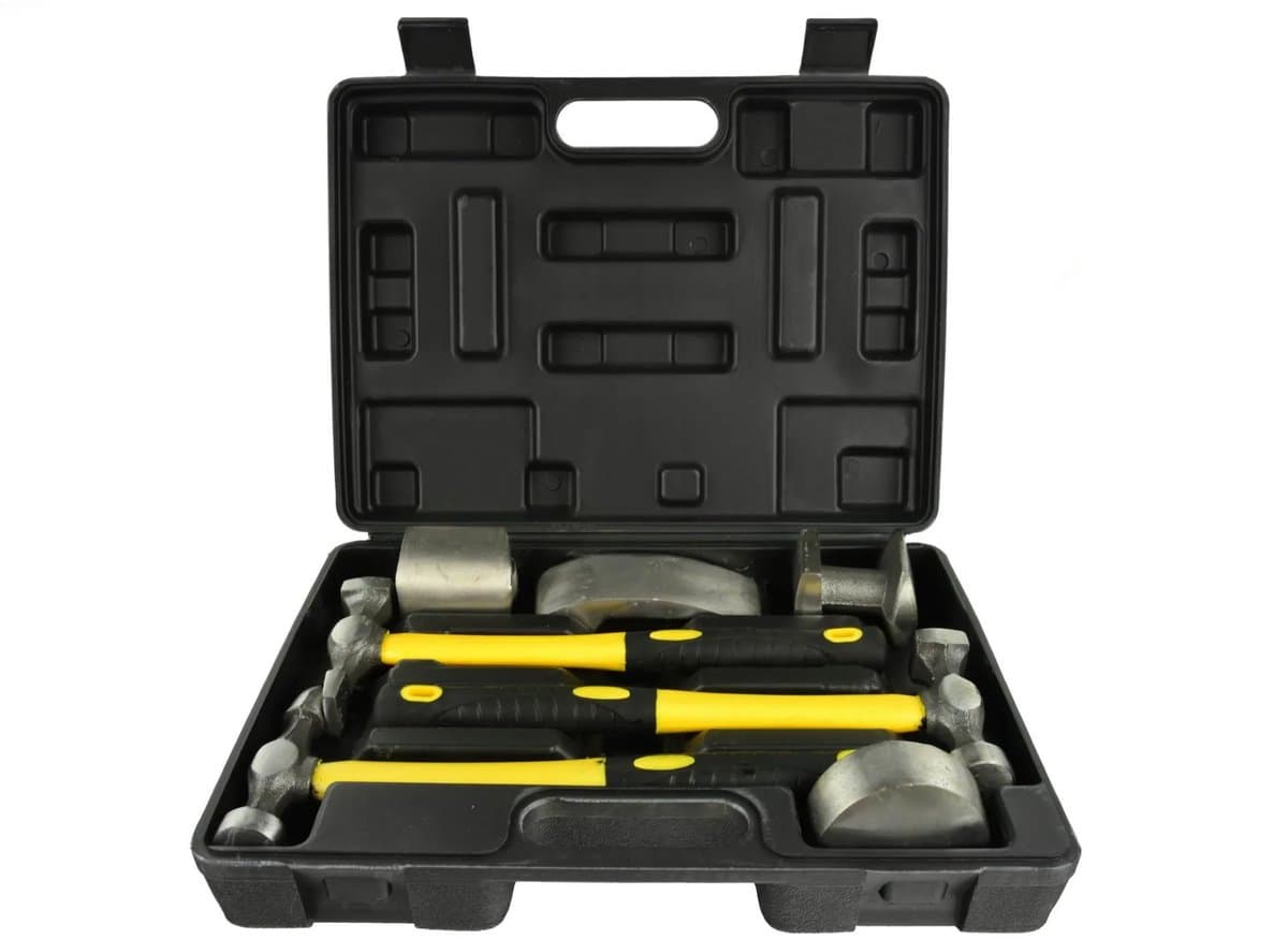 GEKO Autoreparatieset - 7-delig - Staal - Rubberen handgrepen - Inclusief opbergkoffer