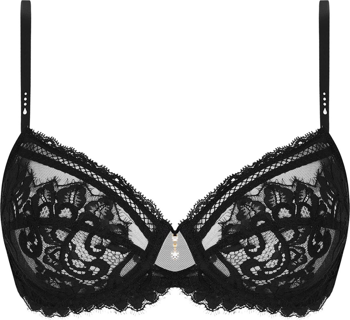 ACJ6035-desirs de venise-bh zonder vulling-zwart-90/105D