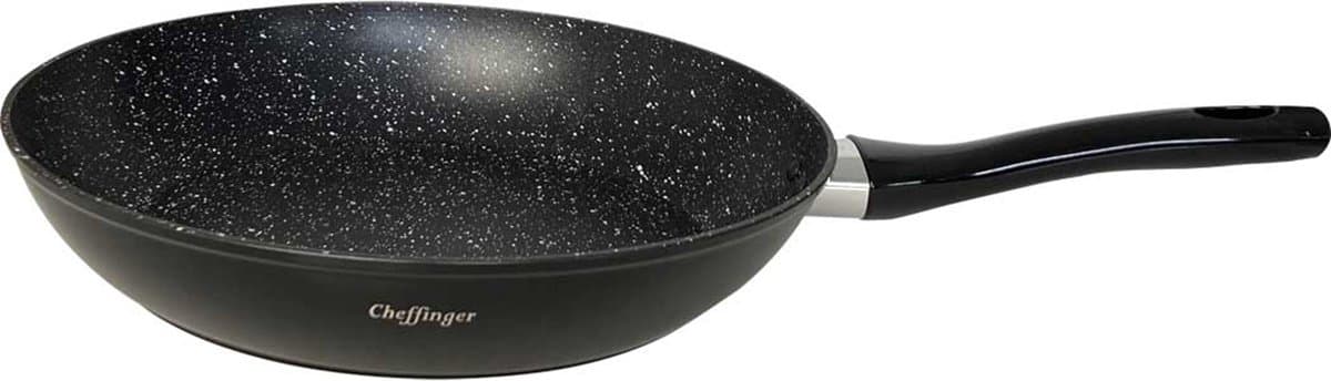 Cheffinger Koekenpan - 28cm - Zwart - Inductie