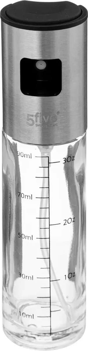 5five olie- en azijnspuitdispenser - 100 ml, Transparant