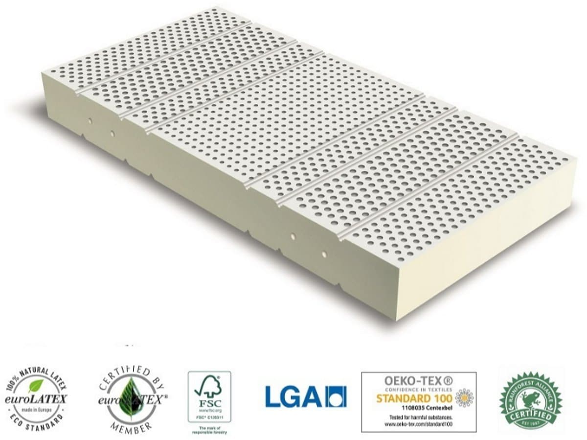 Nessa® - 70x200 - Biologisch 100% Natuur Latex matras