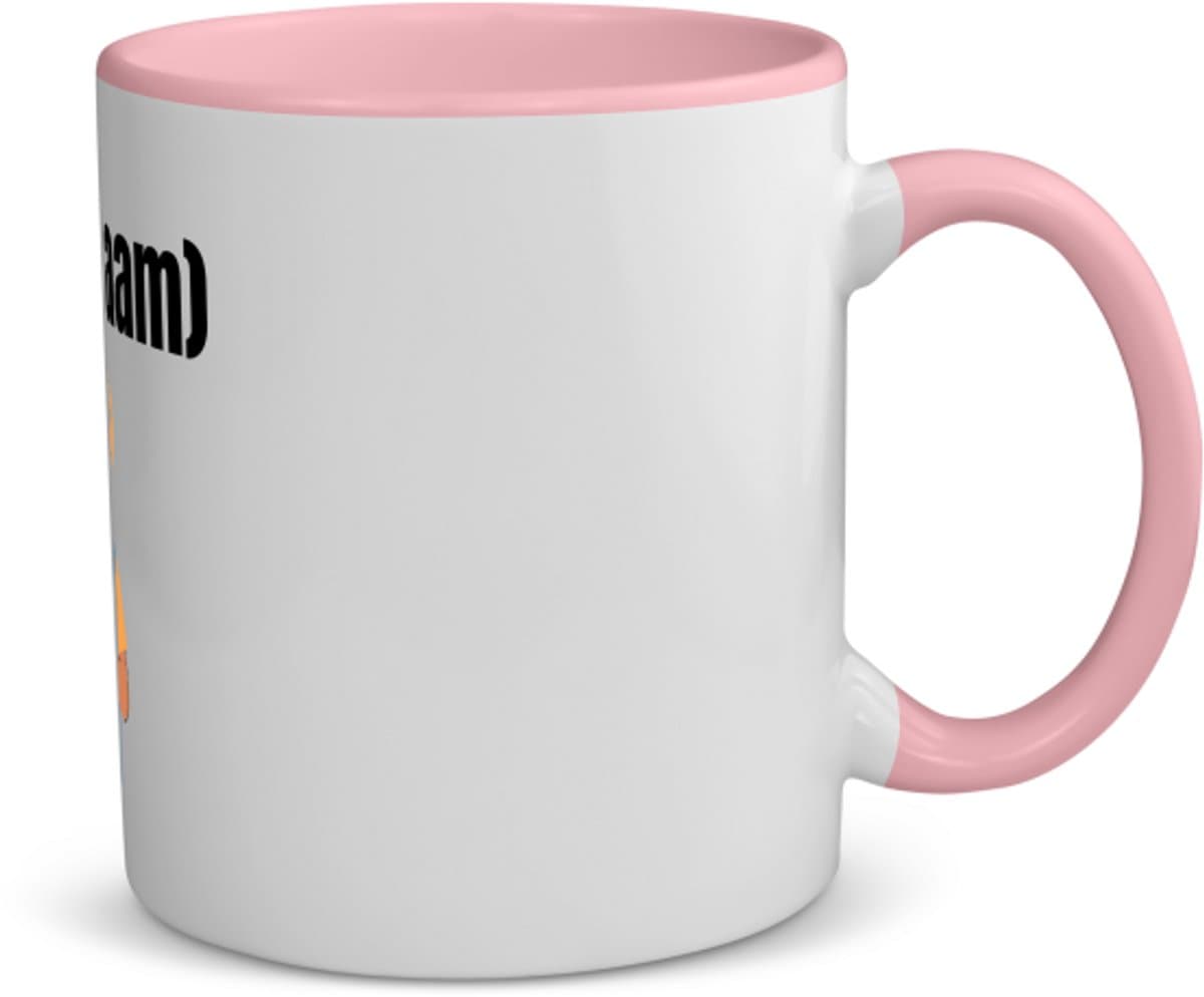 Akyol - fotograaf man met eigen naam koffiemok - theemok - roze - Fotograaf - fotografen - camera - verjaardag - cadeau - kado - 350 ML inhoud