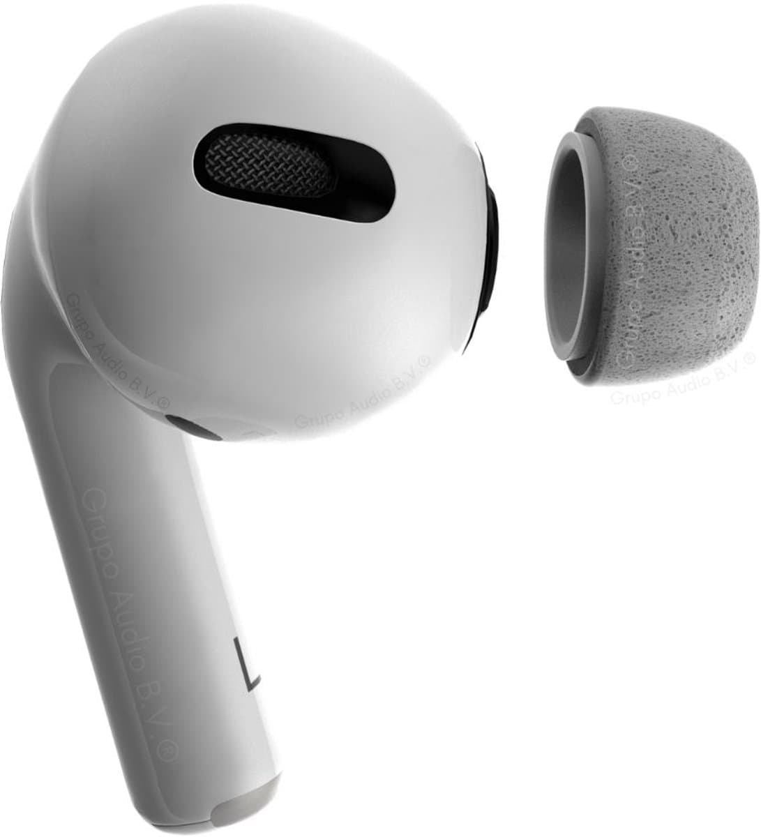 Foam eartips geschikt voor Airpods Pro (2) - Extra Small - zwart - zachte memory foam opzet oortjes - foamigo®