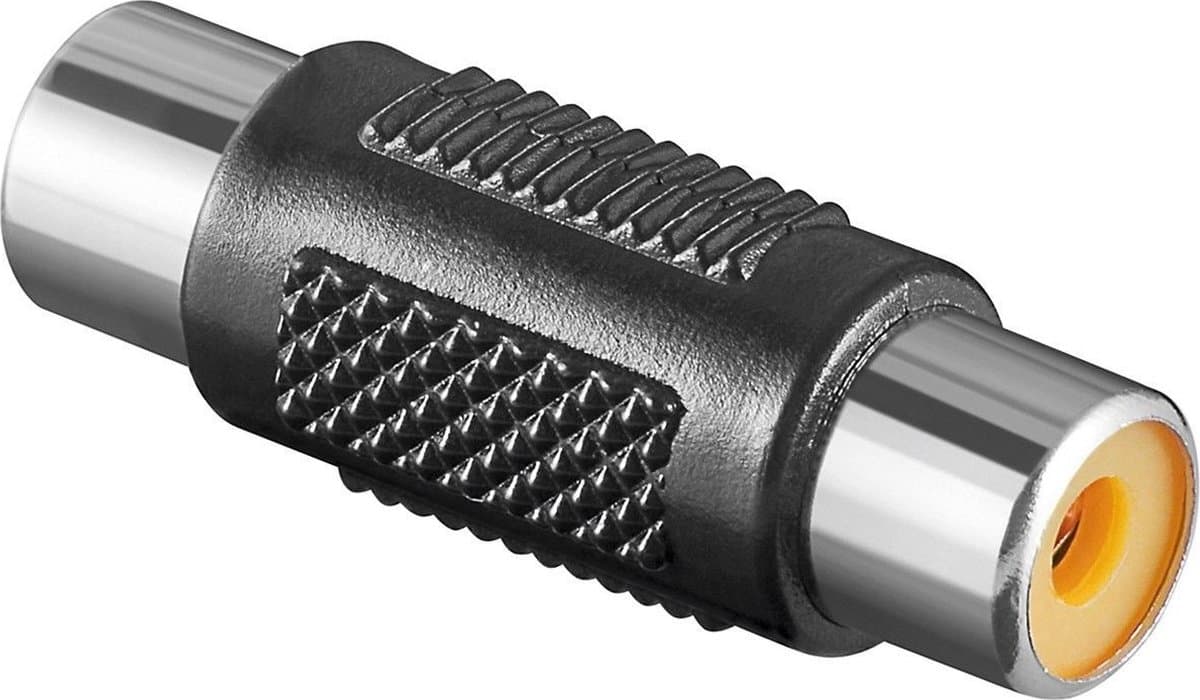 Tulp mono audio/video (v-v) koppelstuk