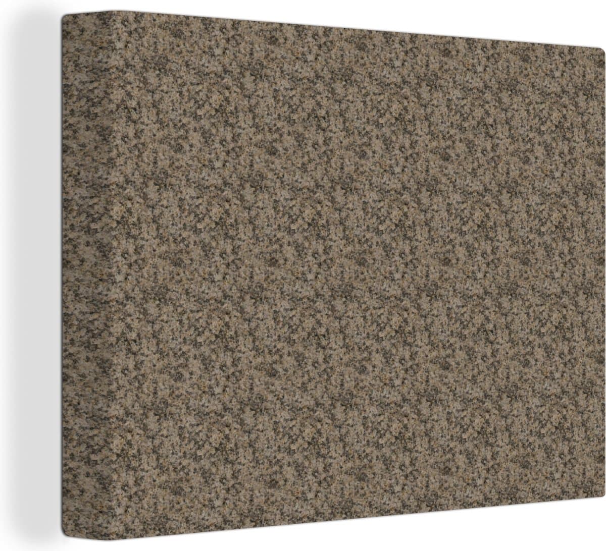 Canvas Schilderij Patroon - Graniet - Steen - 40x30 cm - Wanddecoratie