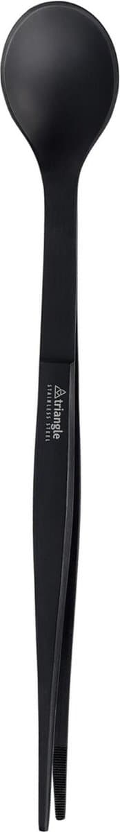 Triangle FinalTouch Pincet-Lepel – Multifunctioneel – Zwart – 17 cm