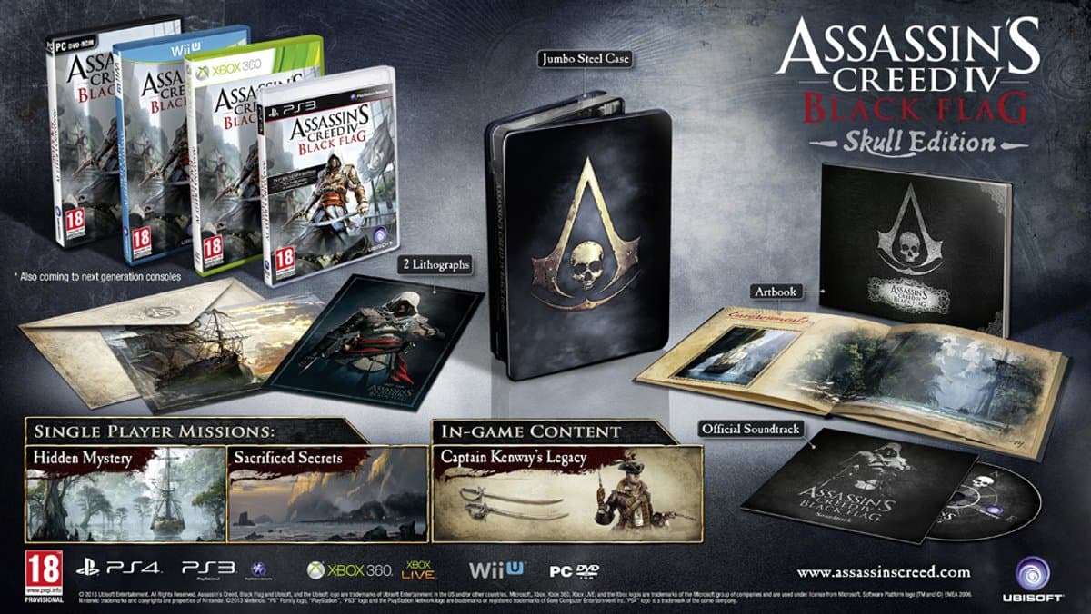 Ubisoft Assassins Creed 4 Black Flag - Skull Edition Duits PlayStation 3