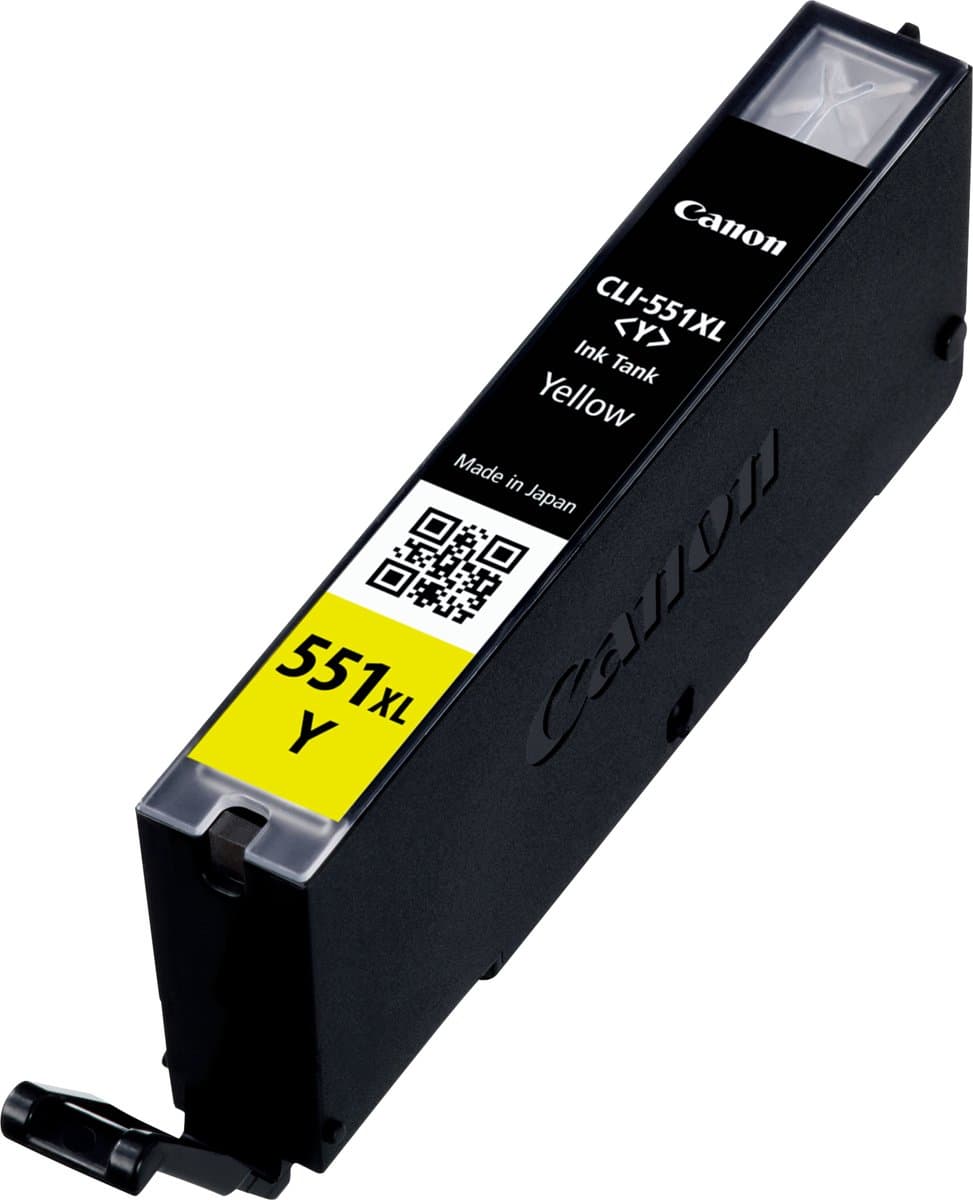 Canon CLI-551XL inktcartridge, hoog rendement, geel, 1 stuk
