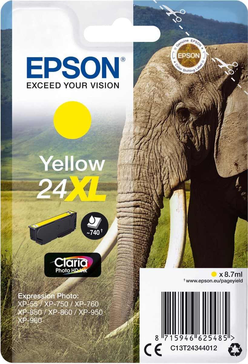 Epson 24 - Inktcartridge / Geel