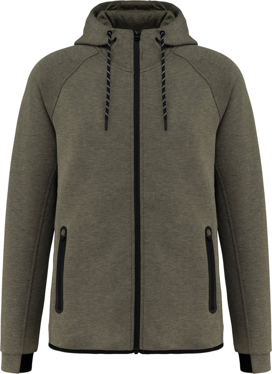 PROACT® Herenjas met capuchon performance PA358 - Light Khaki Heather - L