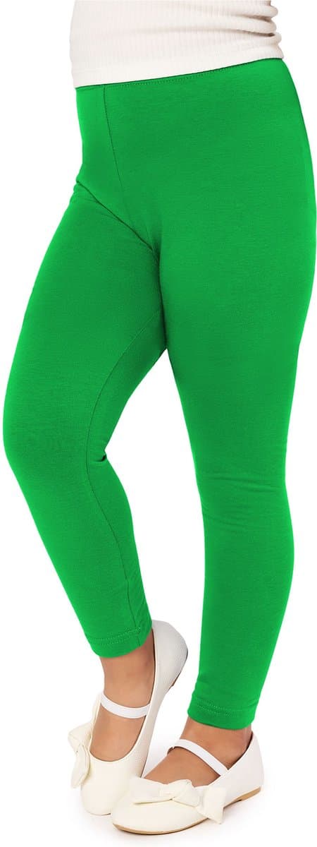 Merry Style MS-MS10-130-LE Meisjes Lang Leggings - Sport - Vrijetijdsbroek - Lang – Viscose - Sporbroek - Yogabroek - Groen - 146