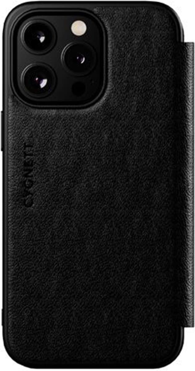 Cygnett, Geschikt voor Apple iPhone 16 Pro Max MagWallet hoesje met kaarthouder en standaardfunctie, Zwart