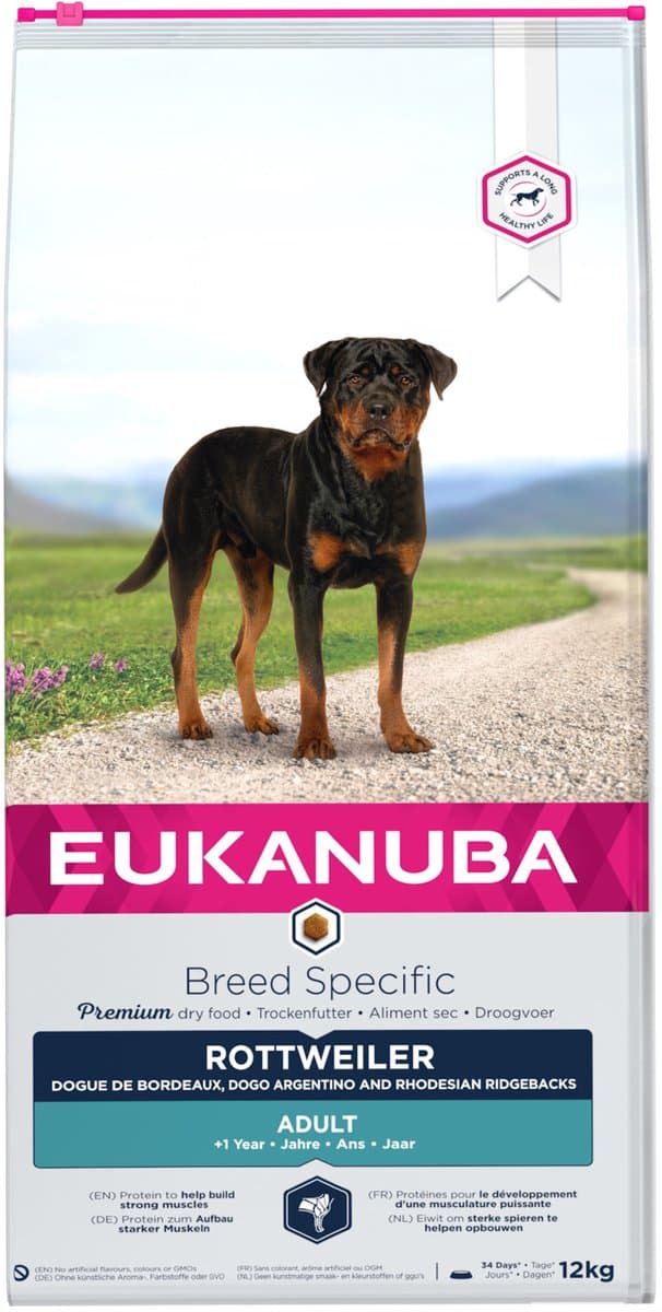 Eukanuba Dog Adult - Rottweiler - Chicken - 12 kg