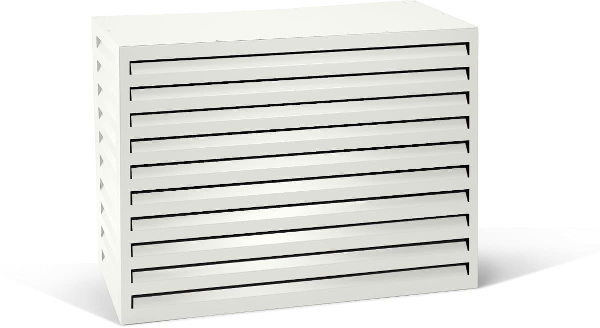 Evolar Airco Omkasting Buitenunit - Ombouw Warmtepomp - Onderhoudsvrij - Aluminium - 110 x 80 x 55 - EVO-COVER-MW