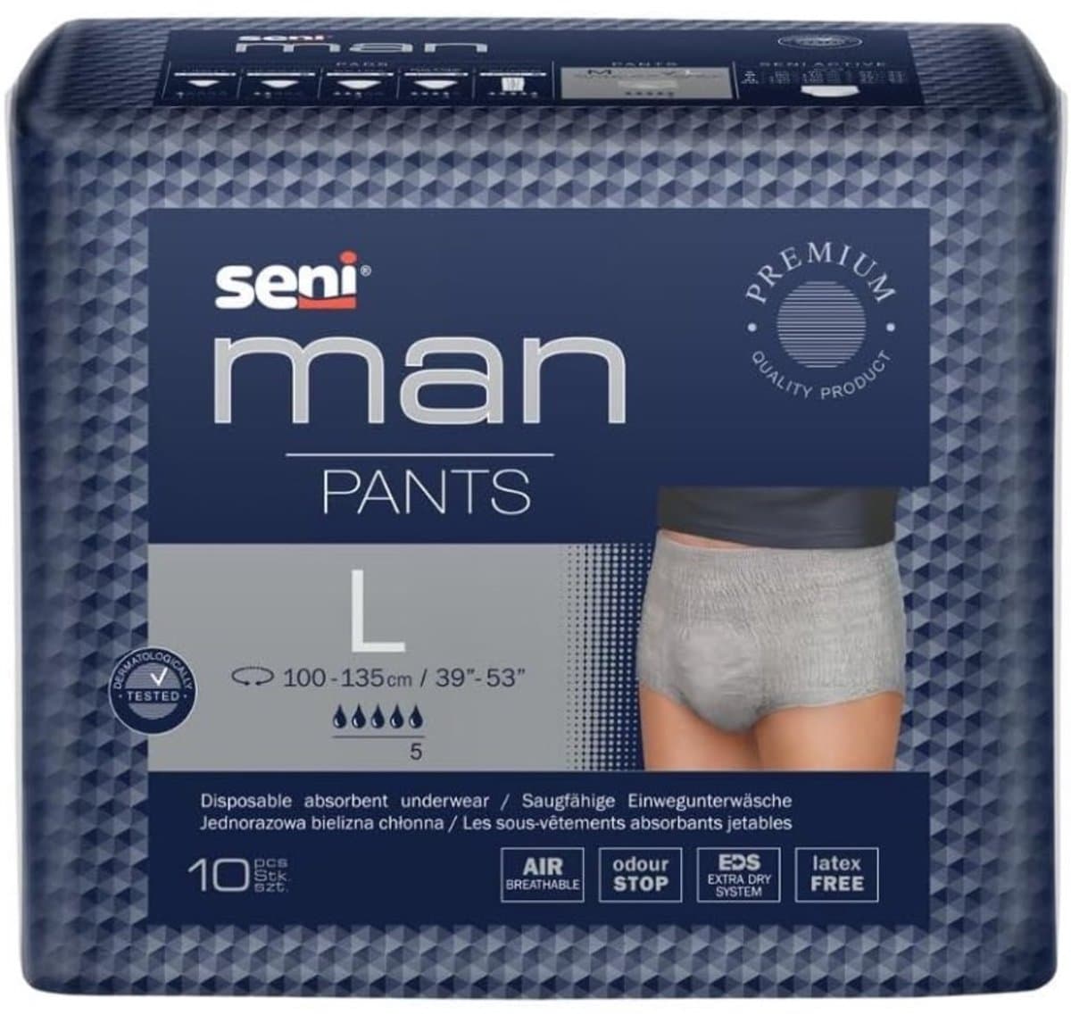 Seni Man Pants Large - 1 pak van 10 stuks