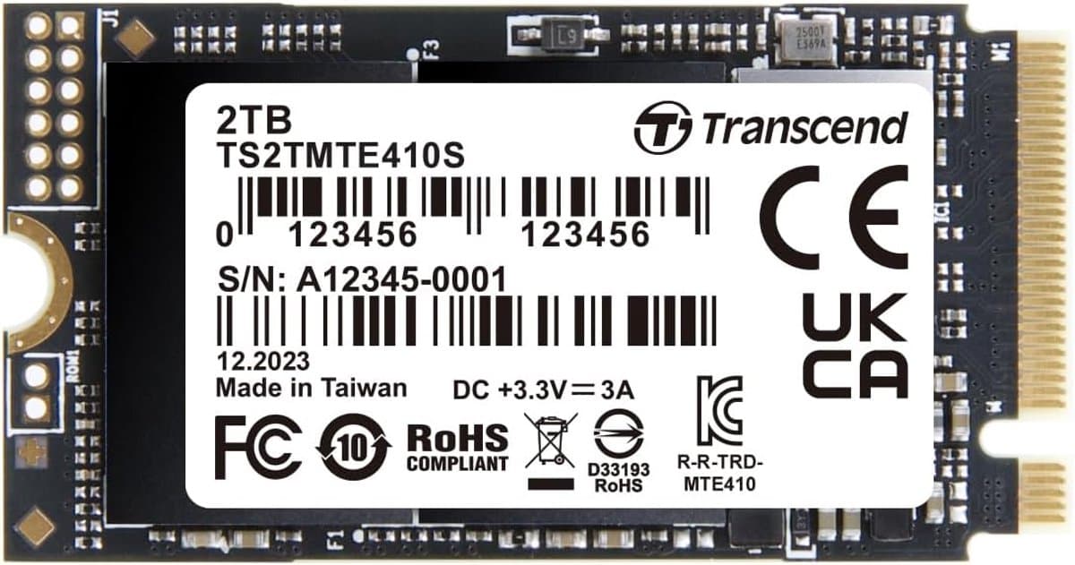 2TB M.2 NVMe SSD - 5000 MB/s Lezen, 4300 MB/s Schrijven - PCIe Gen4x4