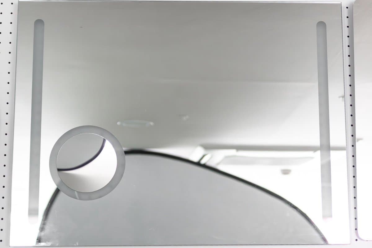 VL HOME Led spiegel rechthoek 80x60 cm frameless touch sensor met 3 X vergrootglas