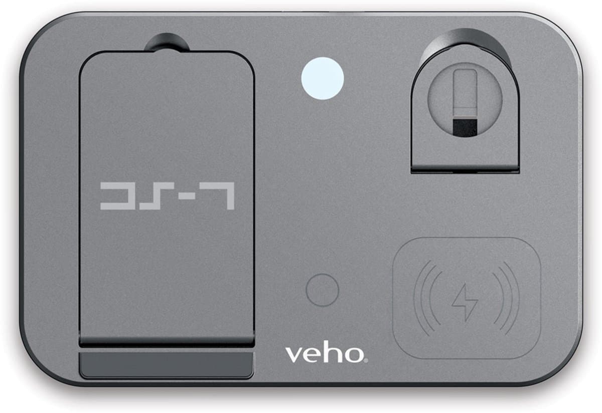 Veho DS-7 draadloos oplaadstation met LED nachtlampje