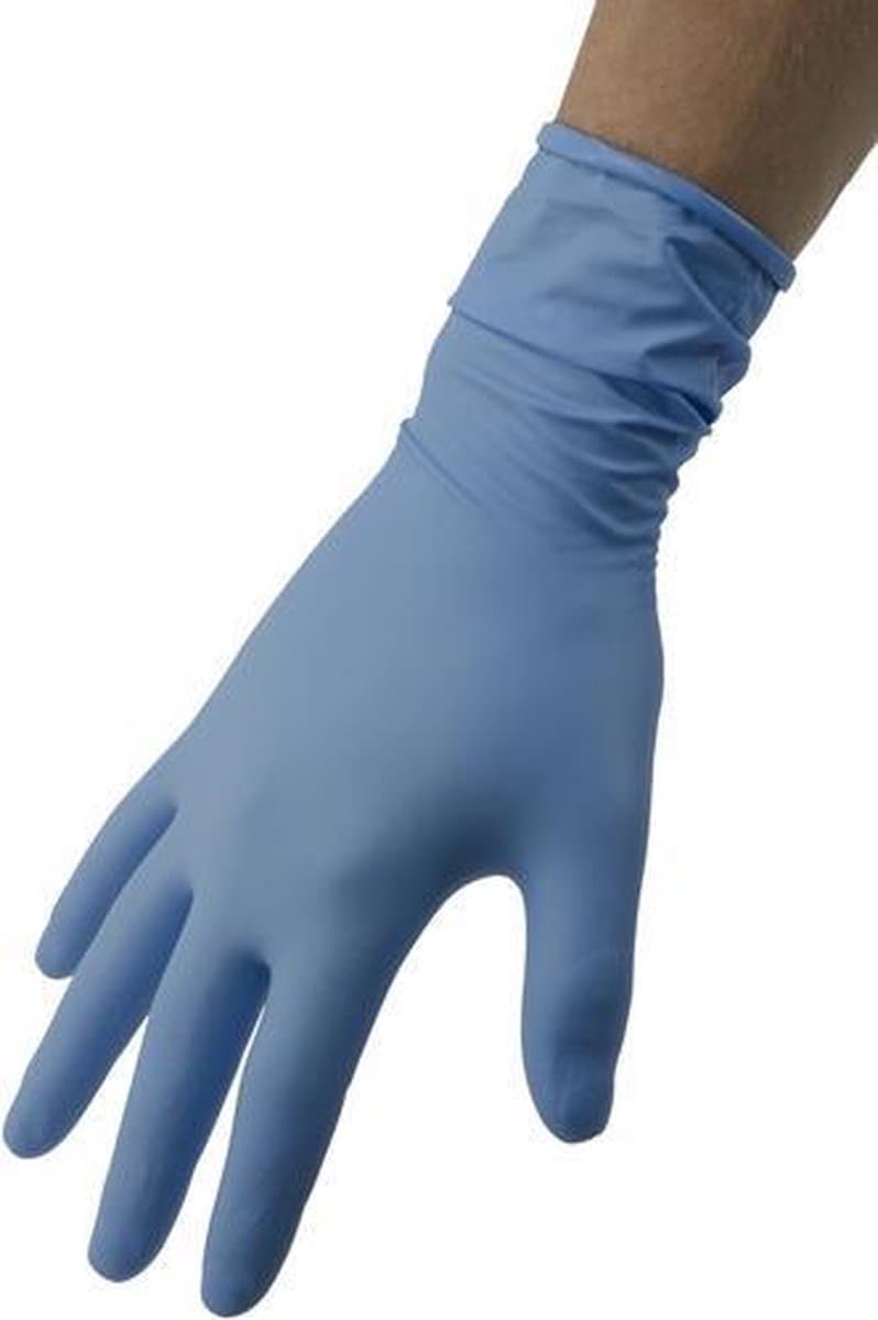 Lange latex vrije wegwerp handschoenen Maat XL