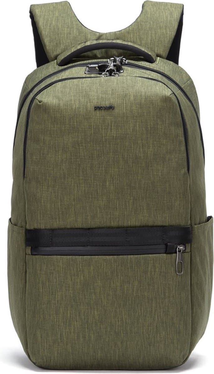 Pacsafe Metrosafe X Backpack - 25 L - Rugzak - RFID-blokkerend - Verstelbare Schouderbanden - Snijbestendige Rugtas - Schoudertas - Groen