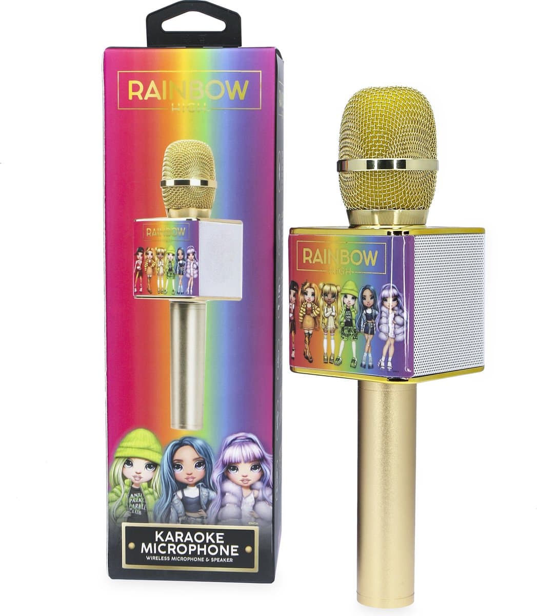 Rainbow High - draadloze karaoke microfoon voor kids - met speaker - stemopname